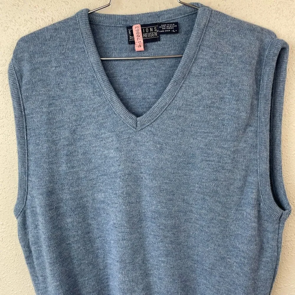Editions by Van Heusen Sleeveless V-Neck Sweater Size L EUC